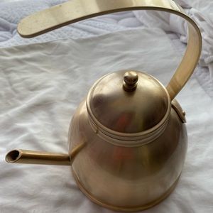 Rose & Fitzgerald Brushed Gold Tea Kettle *Decorative Only*